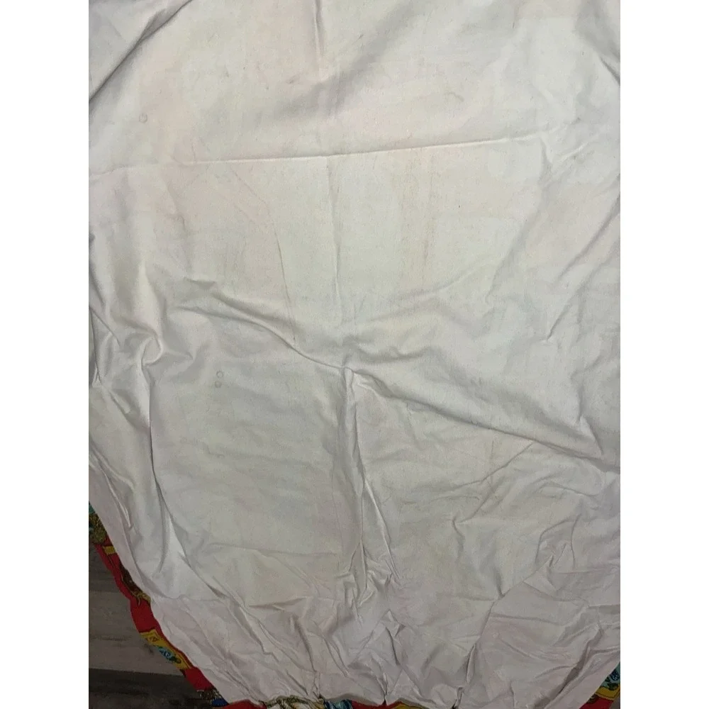 Curtain Drapery One Panel Red Whaling New England Nautical 80x24 60s 70s Vintage